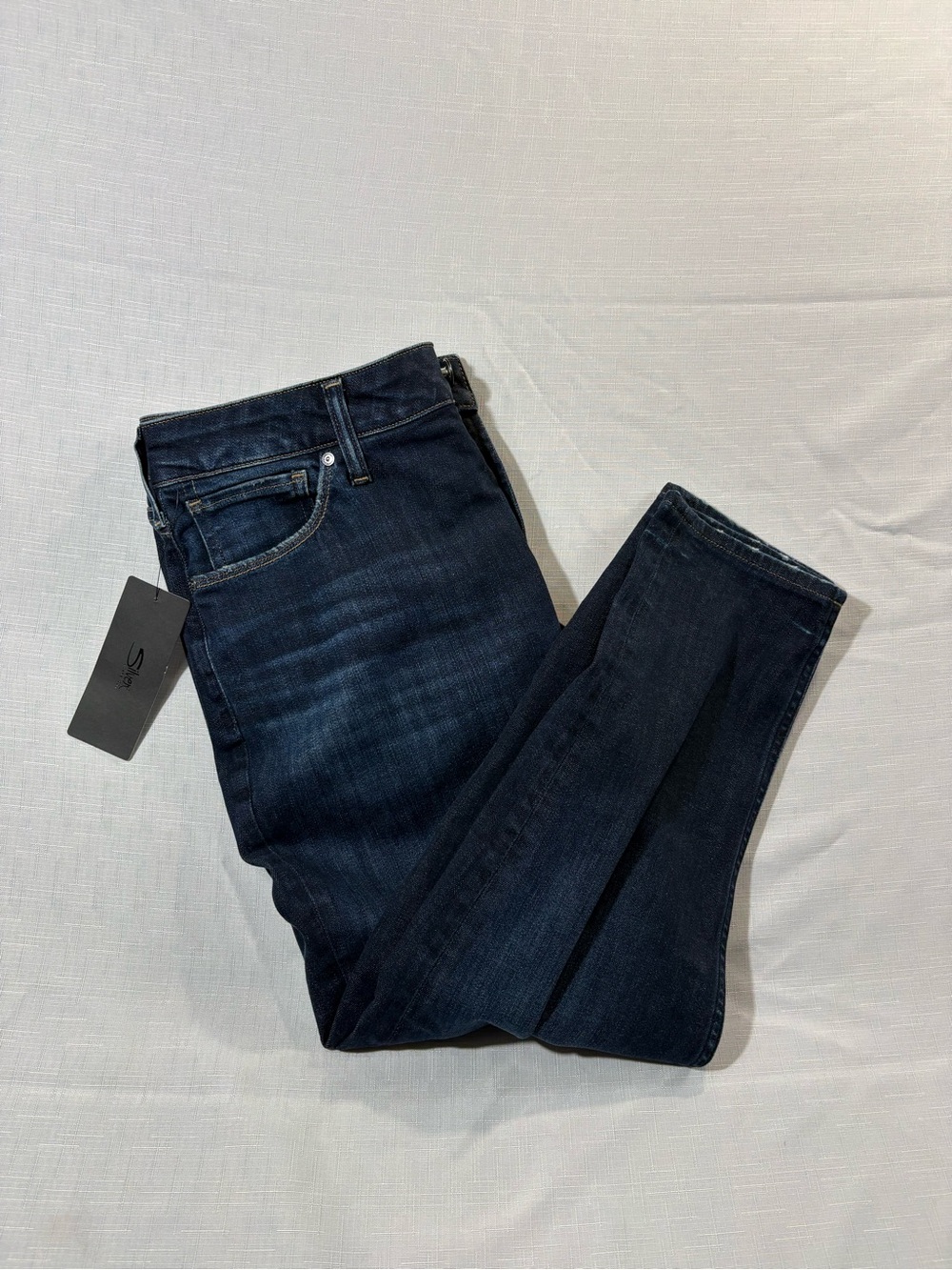 Silver Jeans Co. Indigo Skinny Crop Jeans Size 32 Curvy Stretch